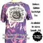 Halloween Unisex Tee - Spooky Witch Social Club Pumpkin - Bleached Tye Dye Effect