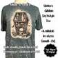 Halloween Unisex Tee - Never Trust the Living - Bleached Tye Dye Effect