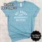 Not Bossy Just Aggressively Helpful - White Distressed Lettering