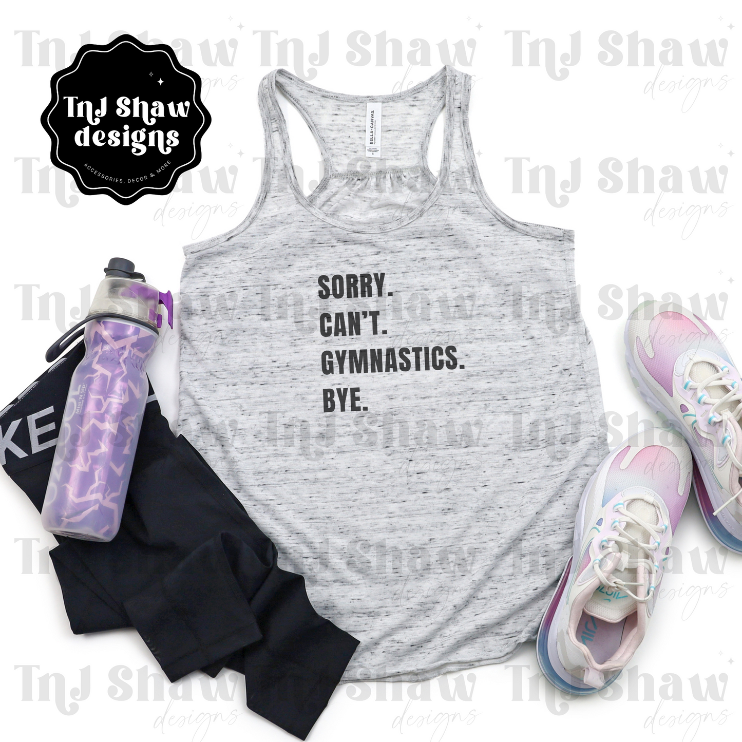 Sorry can’t Gymnastics Racerback Tank Top