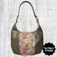 Rose Slouchy Hobo Shoulder Bag Tote Purse