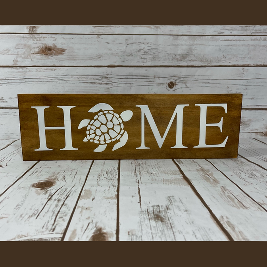 Turtle Home Wood Sign